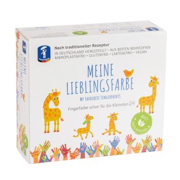 MEINE LIEBLINGSFARBE –BASIC-Edition  Vegane & Hautfreundliche Fingerfarben für Kinder